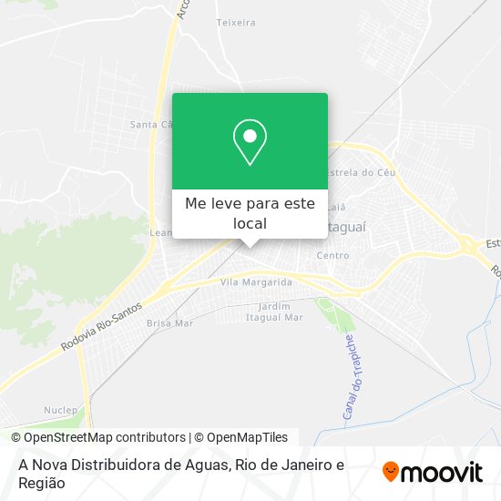 A Nova Distribuidora de Aguas mapa