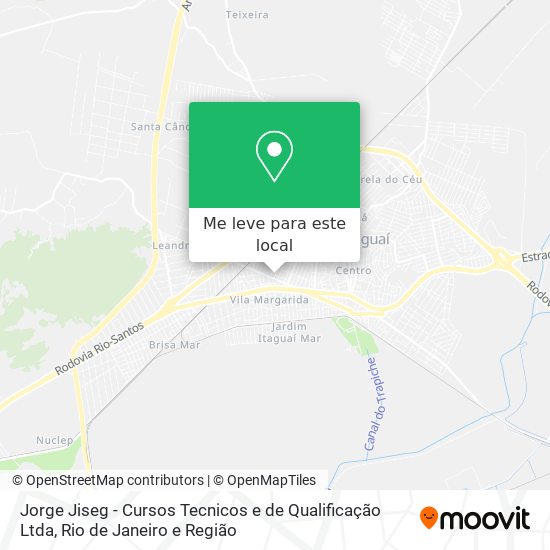 Jorge Jiseg - Cursos Tecnicos e de Qualificação Ltda mapa