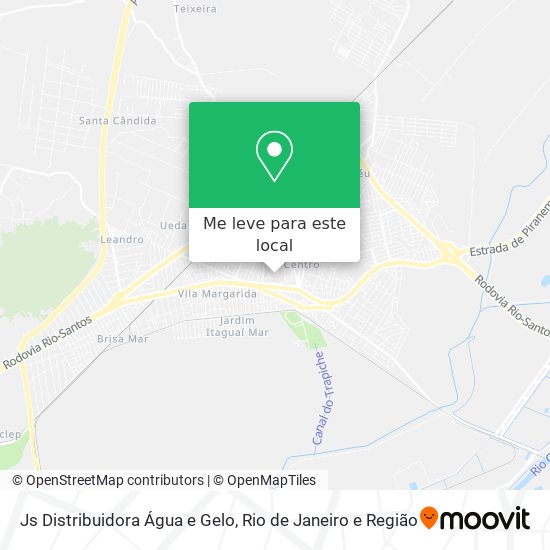 Js Distribuidora Água e Gelo mapa