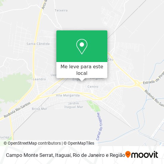 Campo Monte Serrat, Itaguaí mapa