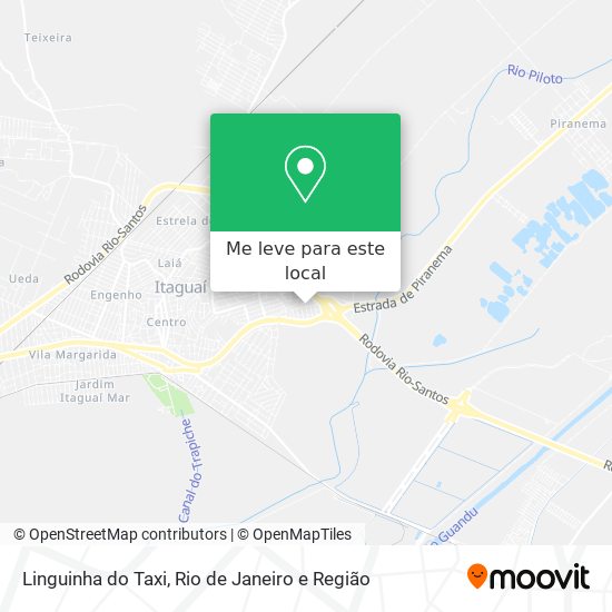 Linguinha do Taxi mapa