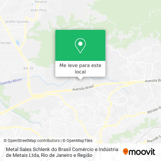 Metal Sales Schlenk do Brasil Comércio e Indústria de Metais Ltda mapa