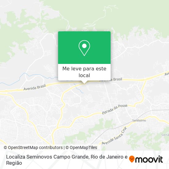 Localiza Seminovos Campo Grande mapa