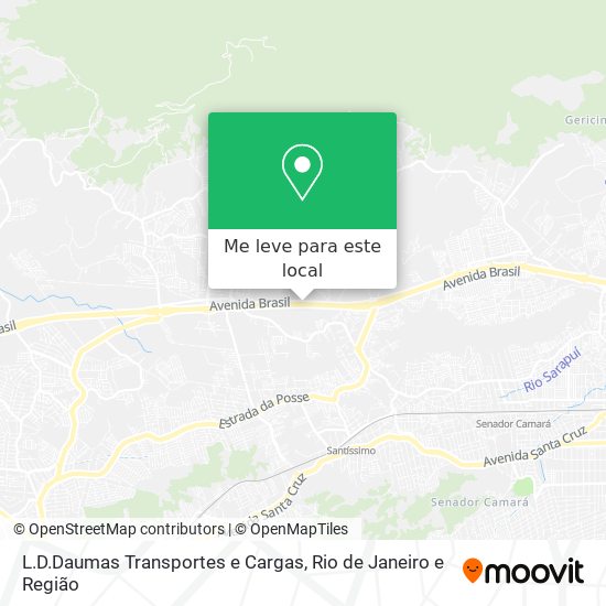 L.D.Daumas Transportes e Cargas mapa