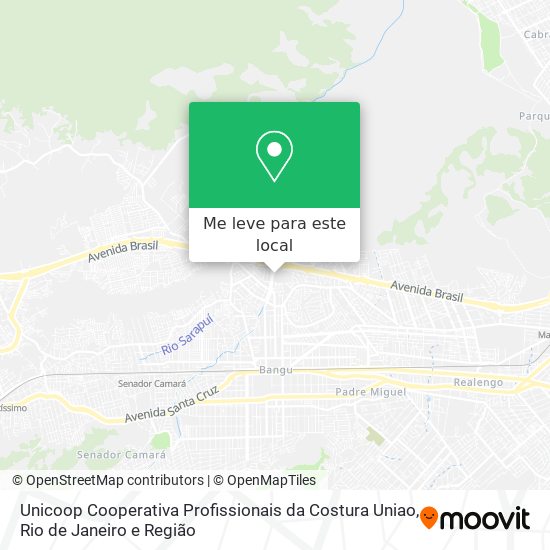 Unicoop Cooperativa Profissionais da Costura Uniao mapa