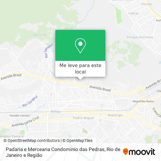 Padaria e Mercearia Condominio das Pedras mapa