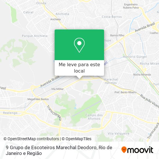 9 Grupo de Escoteiros Marechal Deodoro mapa