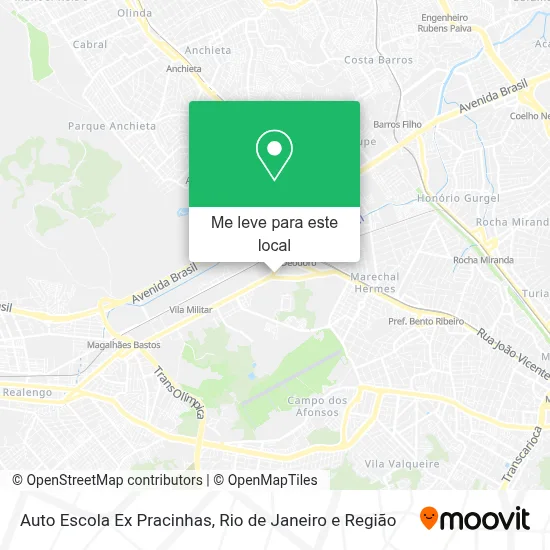 Auto Escola Ex Pracinhas mapa