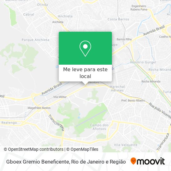 Gboex Gremio Beneficente mapa