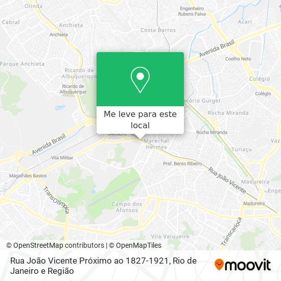 Rua João Vicente Próximo ao 1827-1921 mapa