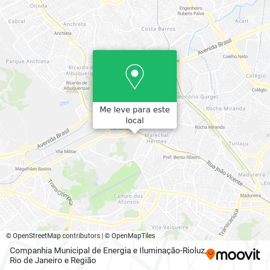 Companhia Municipal de Energia e Iluminação-Rioluz mapa