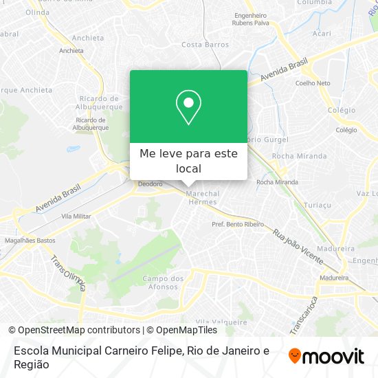 Escola Municipal Carneiro Felipe mapa