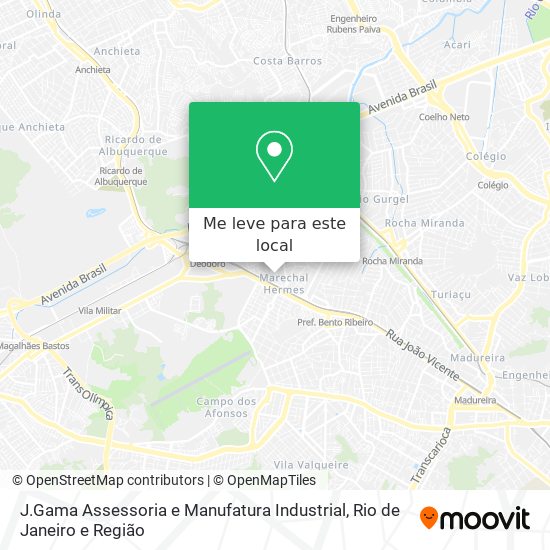 J.Gama Assessoria e Manufatura Industrial mapa