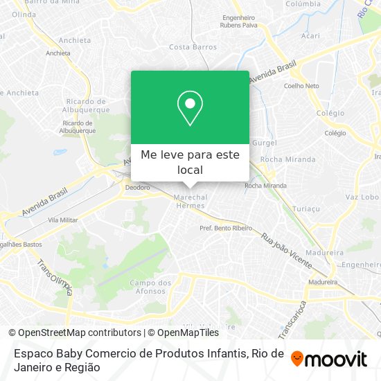 Espaco Baby Comercio de Produtos Infantis mapa