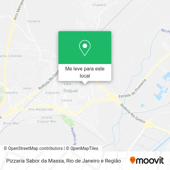 Pizzaria Sabor da Massa mapa