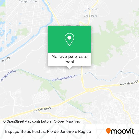 Espaço Belas Festas mapa