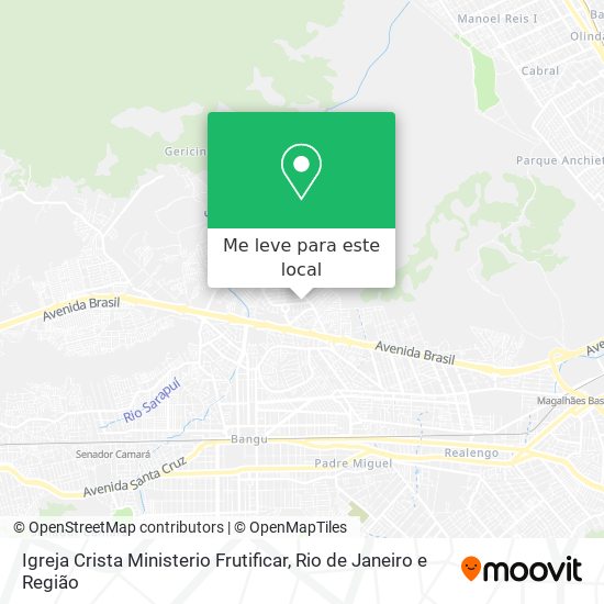 Igreja Crista Ministerio Frutificar mapa