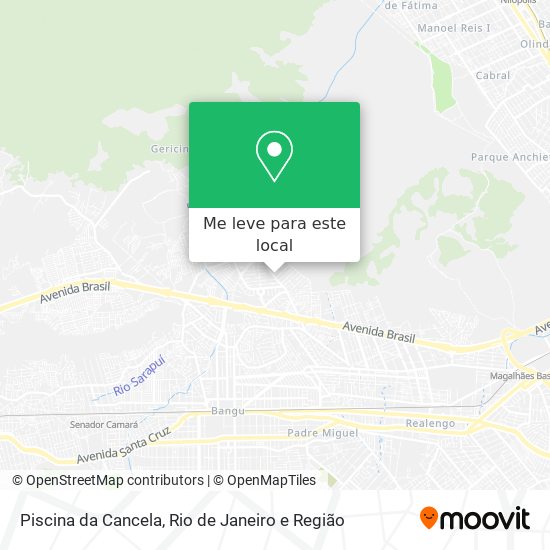Piscina da Cancela mapa