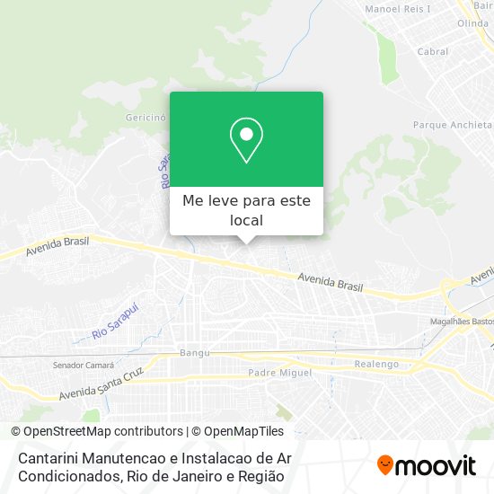 Cantarini Manutencao e Instalacao de Ar Condicionados mapa