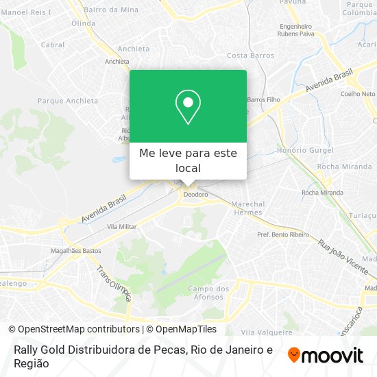 Rally Gold Distribuidora de Pecas mapa