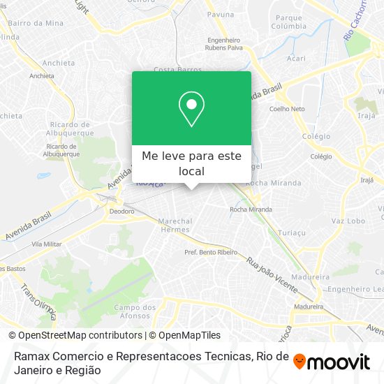 Ramax Comercio e Representacoes Tecnicas mapa