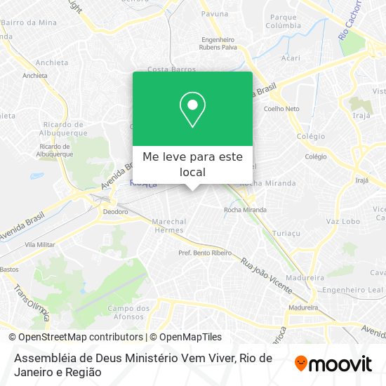 Assembléia de Deus Ministério Vem Viver mapa