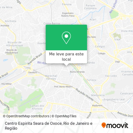 Centro Espirita Seara de Oxoce mapa