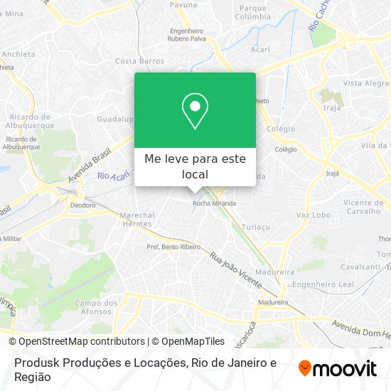 Produsk Produções e Locações mapa