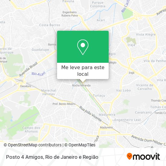 Posto 4 Amigos mapa
