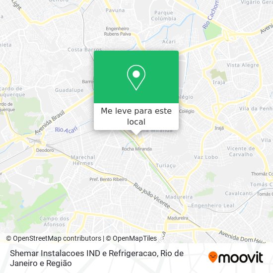 Shemar Instalacoes IND e Refrigeracao mapa