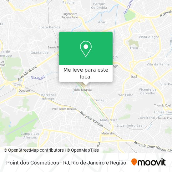 Point dos Cosméticos - RJ mapa