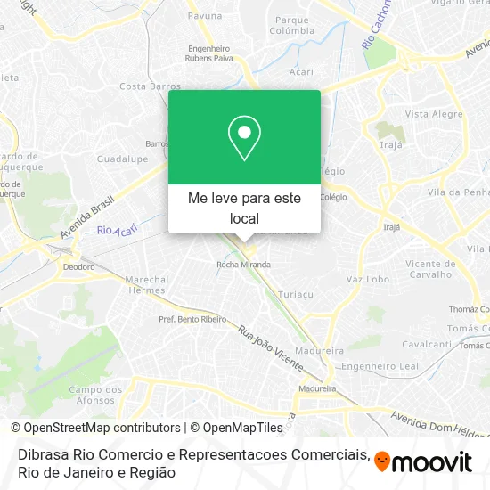 Dibrasa Rio Comercio e Representacoes Comerciais mapa
