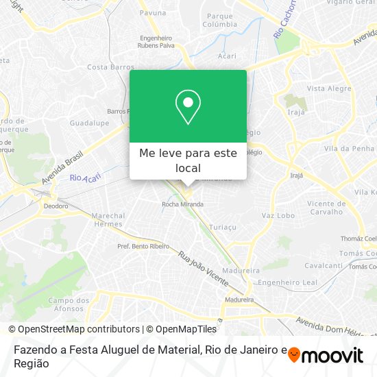 Fazendo a Festa Aluguel de Material mapa