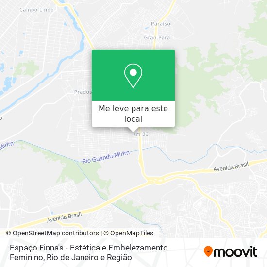 Espaço Finna's - Estética e Embelezamento Feminino mapa
