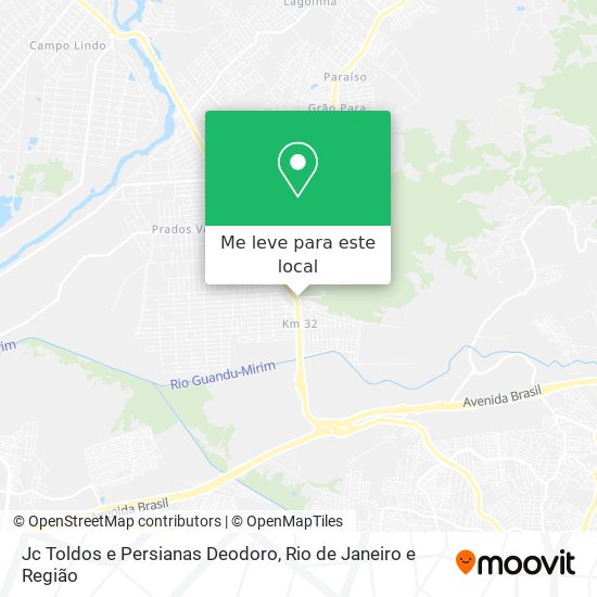 Jc Toldos e Persianas Deodoro mapa