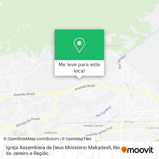 Igreja Assembleia de Deus Ministerio Mekadesh mapa