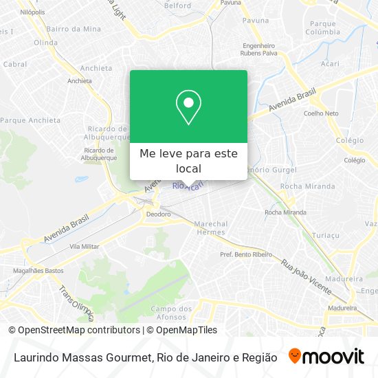Laurindo Massas Gourmet mapa