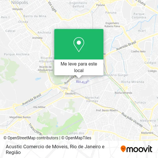 Acustic Comercio de Moveis mapa