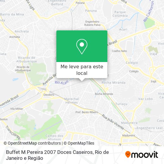 Buffet M Pereira 2007 Doces Caseiros mapa