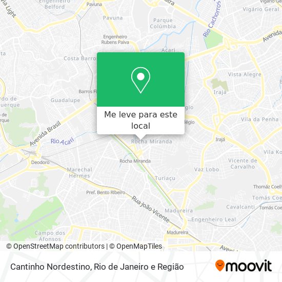 Cantinho Nordestino mapa