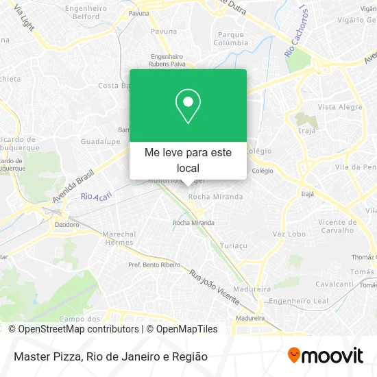 Master Pizza mapa