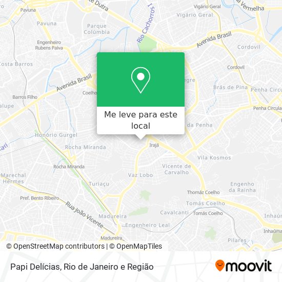 Papi Delícias mapa