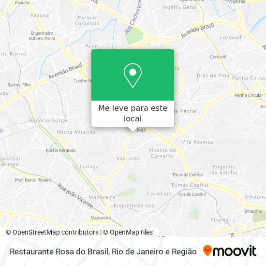 Restaurante Rosa do Brasil mapa