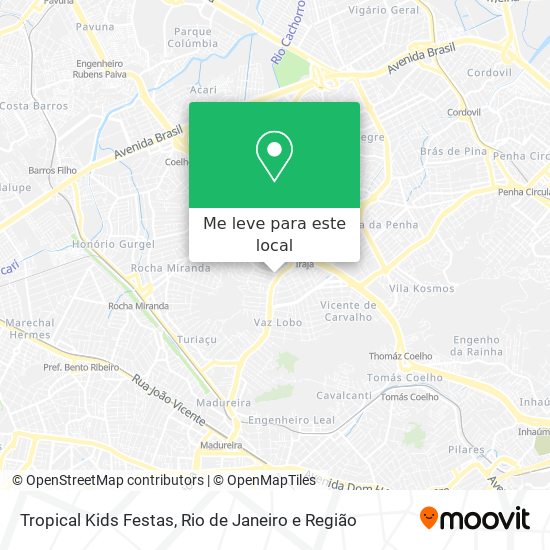 Tropical Kids Festas mapa