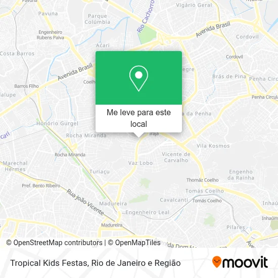Tropical Kids Festas mapa