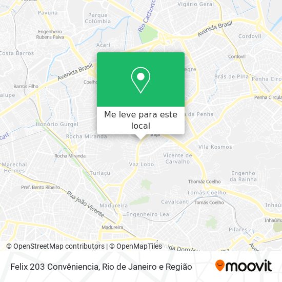 Felix 203 Convêniencia mapa