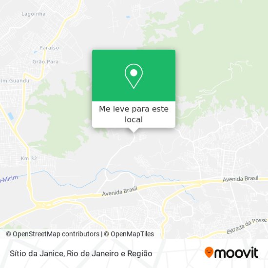Sítio da Janice mapa