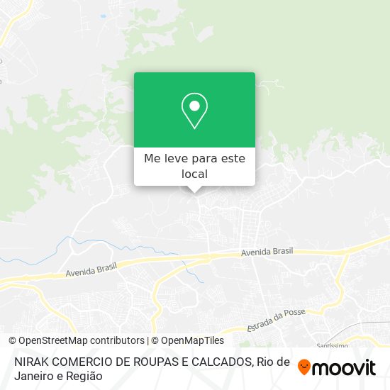 NIRAK COMERCIO DE ROUPAS E CALCADOS mapa
