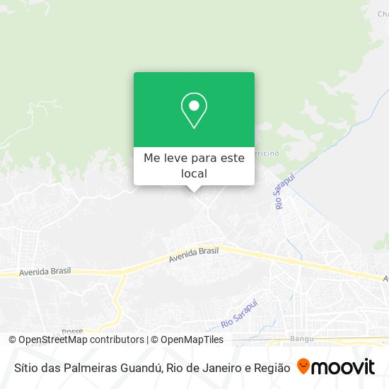 Sítio das Palmeiras Guandú mapa
