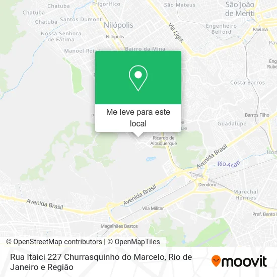 Rua Itaici 227 Churrasquinho do Marcelo mapa